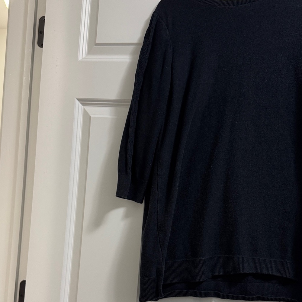 Lands' End Classic Black Sweater